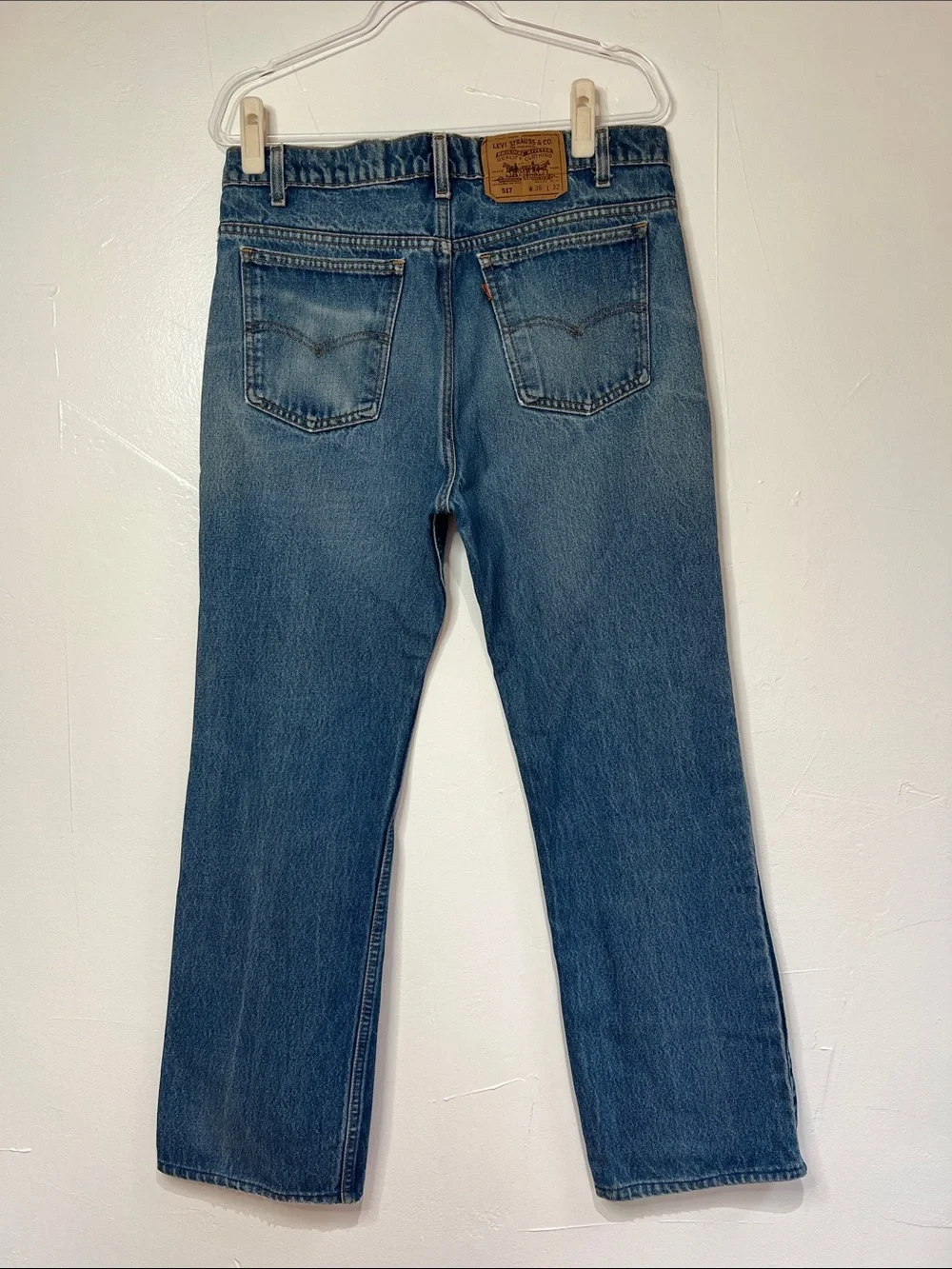 Vintage Orange Tab 517 Men’s Straight-Leg Jeans USA made Grunge gorpcore
